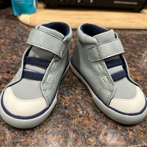 See Kai Run Gray and Navy Kids Sneakers